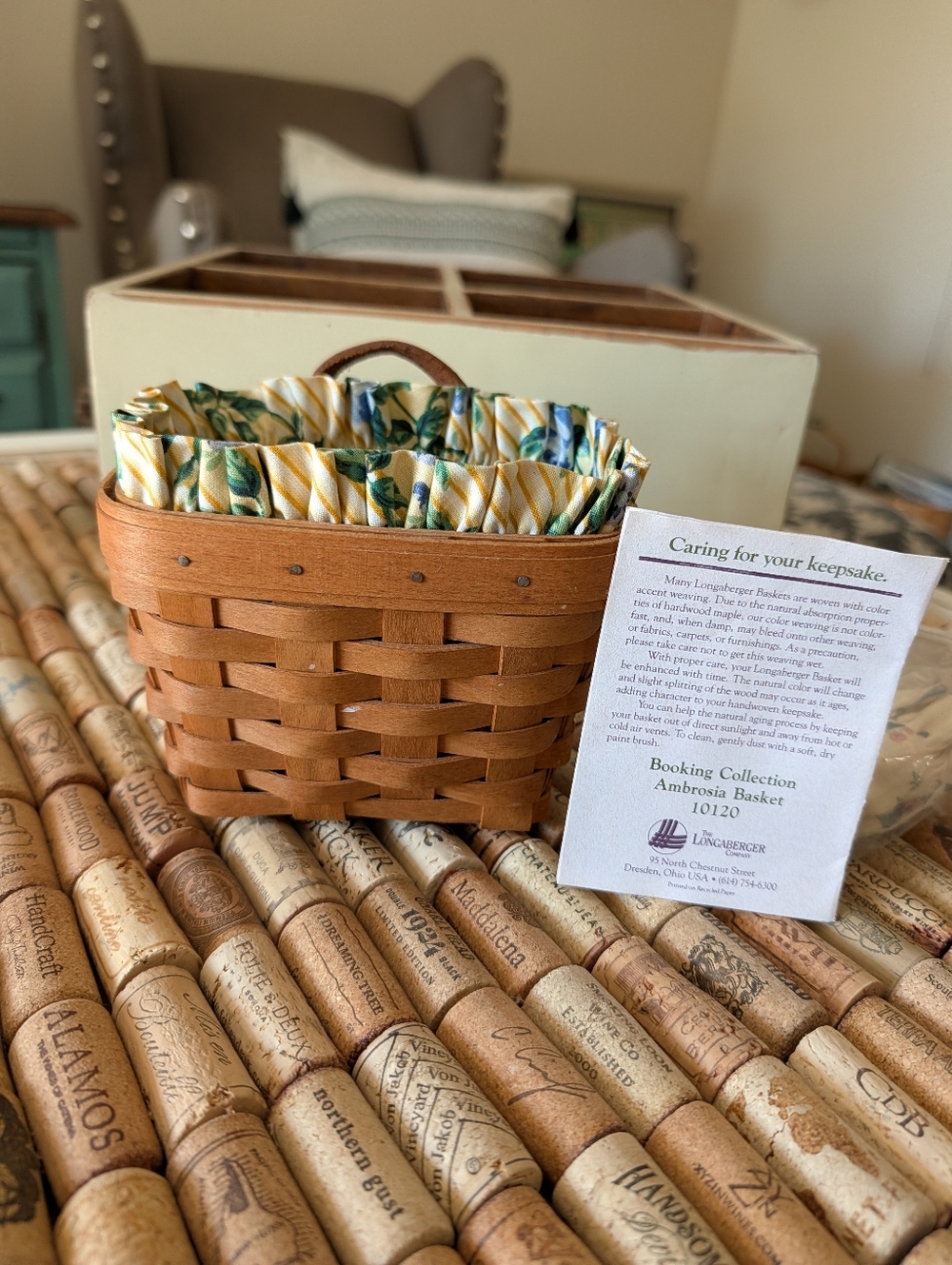 Longaberger 1993 Ambrosia Booking Basket